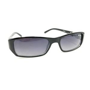 Okey ZX 2448 Black Rectangle Sunglasses Purple Lens 140 USA Designer Men Women